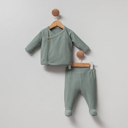 Euphoria - Two-piece baby suit - Stone green
